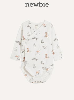 Newbie瑞典北欧童装春夏婴儿动物系列宝宝连体衣爬服