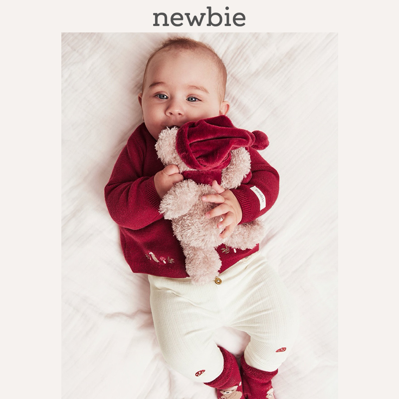 Newbie瑞典童装新年限定秋冬婴儿有机棉打底裤男女通用圣诞风超软,童装/婴儿装/亲子装,裤子,淘宝优惠券,粉丝福利购,淘宝优惠卷