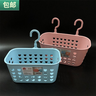包邮沥水挂篮免打孔收纳筐塑料整理篮阳台衣夹篮学生宿舍客厅勾篮