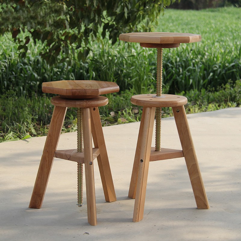 专业榉木升降画凳美术画架画室大师油画水粉水彩丙烯木质实木旋转