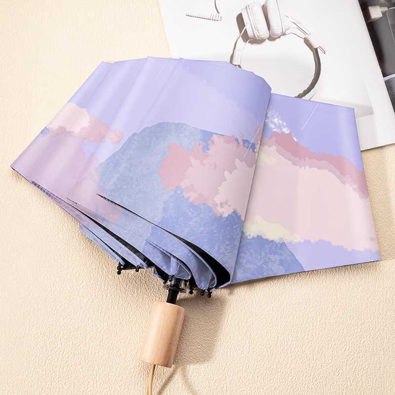 新款直销遮阳雨伞全自动女晴雨两用太阳伞防晒防紫外线遮阳伞小巧