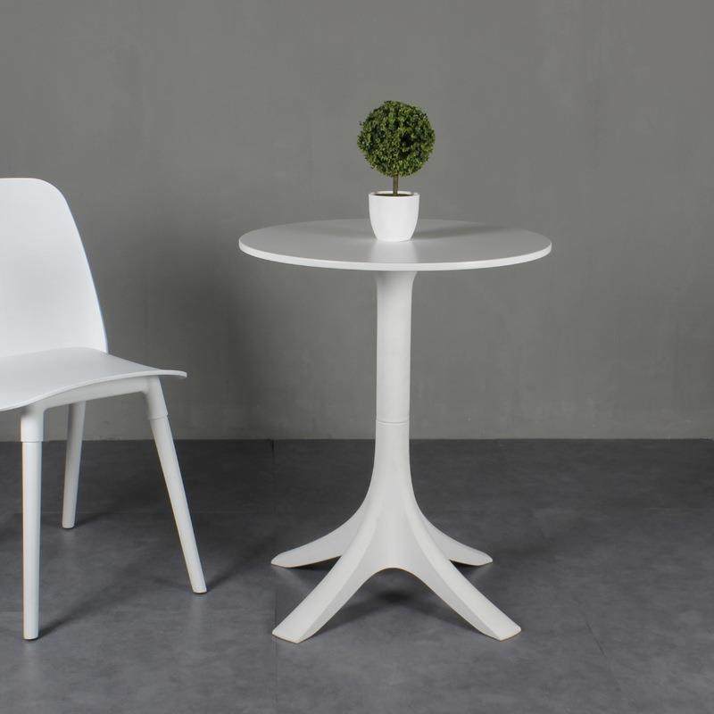 新款直销北欧小户型轻便咖啡桌现代简约郁金香户外圆形餐桌休闲接