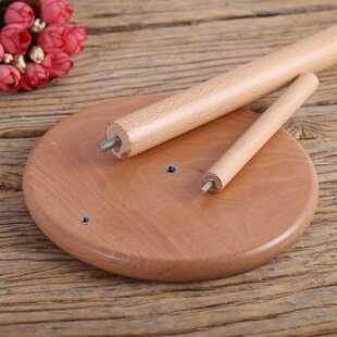 新款直销厨房纸巾架木质吸油卷纸底座创意榉木立式纸架子8