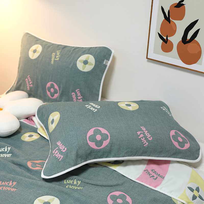 新款直销六层纱布毛巾被成人被加厚床盖套装柔软6层柔软舒适毯子8