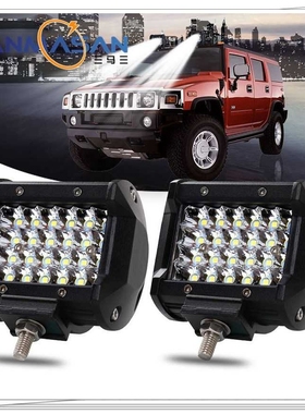 新款直销4英寸72w24灯四排 LED长条灯 eBay亚马逊热卖 工作灯越野