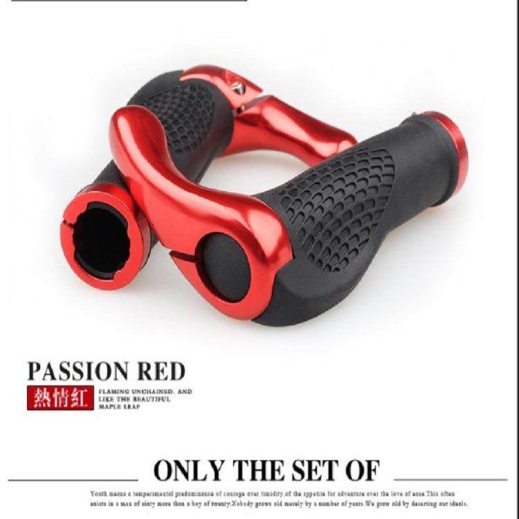 新款直销自行车副把 人体工程学肉球山地车锁死把套牛角羊角把套