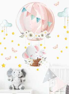 新款直销新款 FX-D216卡通大象兔子热气球儿童卧室玄关墙面美化装