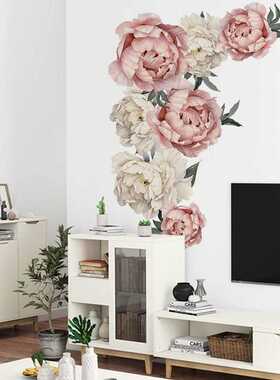 新款直销FX-C16 梵汐跨境新款大号富贵牡丹花客厅清新墙贴 家居装