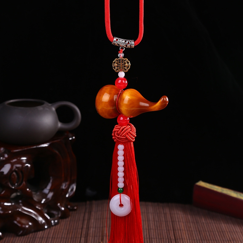 新款直销高档仿海柳葫芦汽车挂件 车载内饰吊坠挂饰 车内装饰车挂