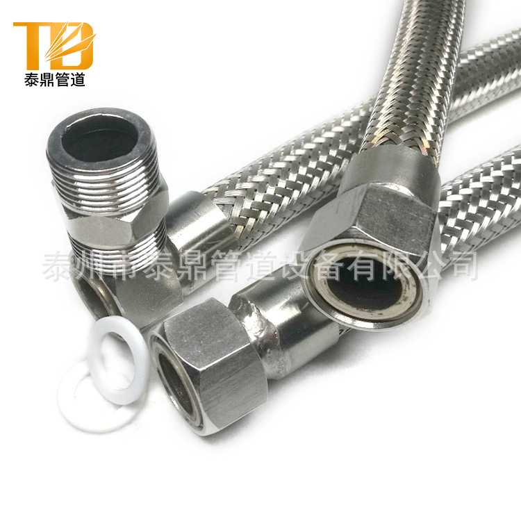 新款直销不锈钢金属编织软管4/6分蒸汽波纹管可承受高温高压不锈