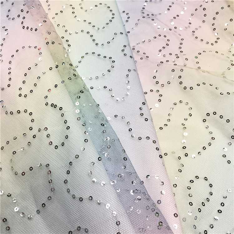 新款直销新品春夏数码印花彩虹亮片面料 网红女装连衣裙 晚礼服