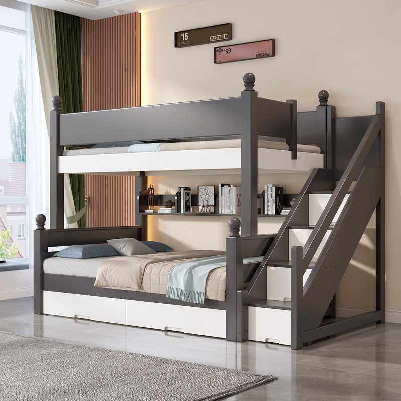 新款直销全实木上下床双层床橡胶木高低床儿童床子母床小户型二层,住宅家具,高低/子母床,淘宝优惠券,粉丝福利购,淘宝优惠卷