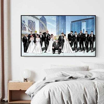 新款直销客厅壁画樱木花道合集灌篮高手结婚海报梦幻婚纱巨幅床头
