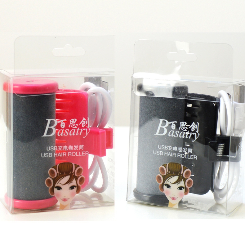 新款直销销售USB充电式无线卷发筒空气刘海卷发器迷你电热卷发棒