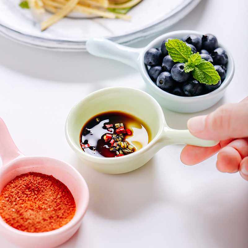 新款直销创意日式陶瓷把手迷你小瓷碟调料酱醋碟酱料碟蘸料碟陶瓷,厨房/烹饪用具,配菜/备菜盘,淘宝优惠券,粉丝福利购,淘宝优惠卷