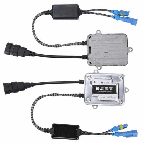 新款直销跨境 55W高亮快启氙气灯套装 一秒快启氙气车灯安定器H1