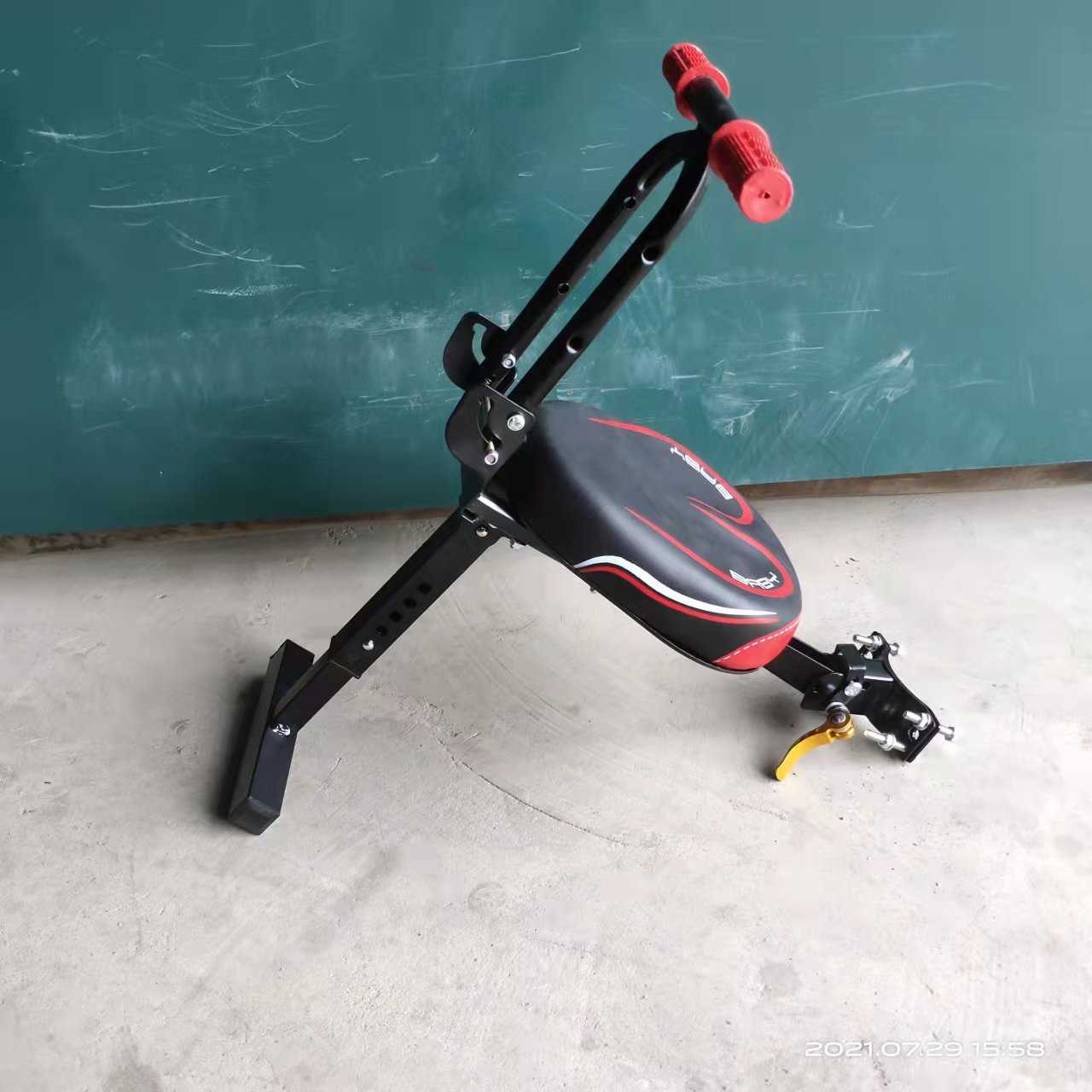 新款直销电动车前置儿童座椅大卡子车用  电动车座椅儿童前栏扶手