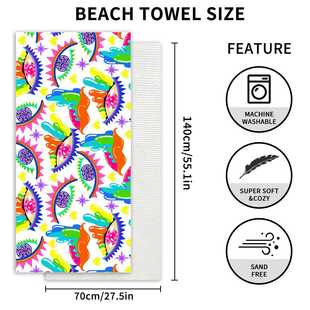 新款直销现货亚马逊跨境恶魔之眼沙滩巾定制印花沙滩浴巾露营毛巾