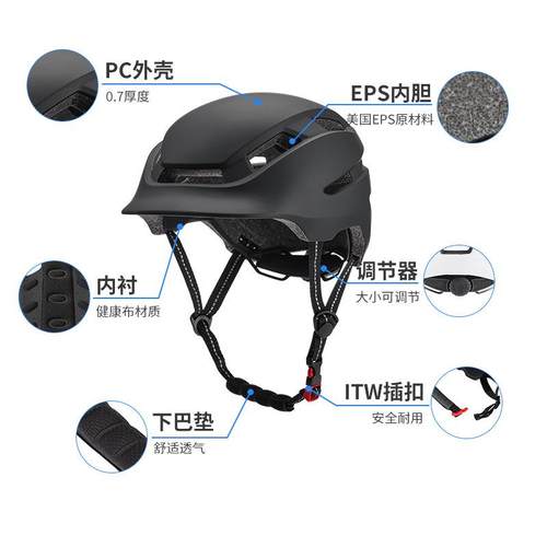 新款直销跨境亚马逊户外通勤自行车头盔成人城市风休闲公路车单车