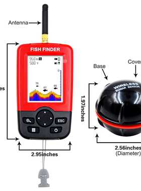 新款直销fishfinder无线探鱼器直销品牌入驻速卖通亚马逊一件声呐