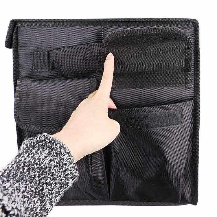 新款直销适用于奥迪后备箱收纳箱车载置物箱储物盒刺绣折叠车尾杂