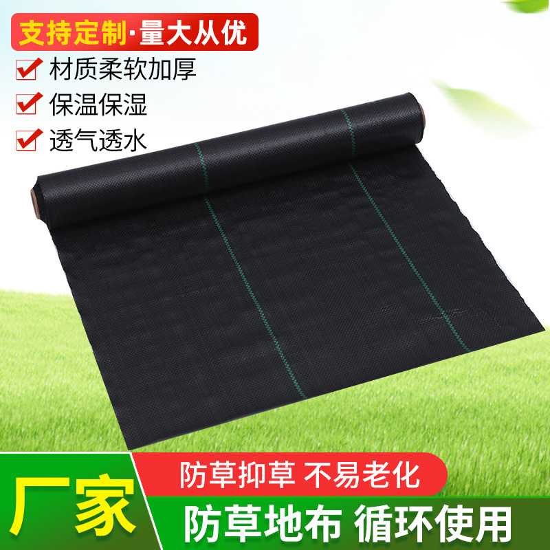 新款直销农用防草布除草布果园大鹏抑草除草布透气保湿大棚pe防草