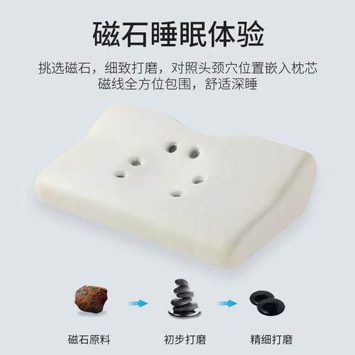 新款直销护颈椎枕记忆磁石枕护颈枕芯慢回弹枕头舒适记忆枕头跨境