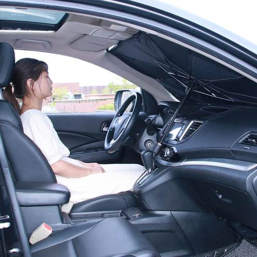 新款直销汽车遮阳伞防晒遮阳挡车载前档风玻璃车内伞式遮阳帘停车