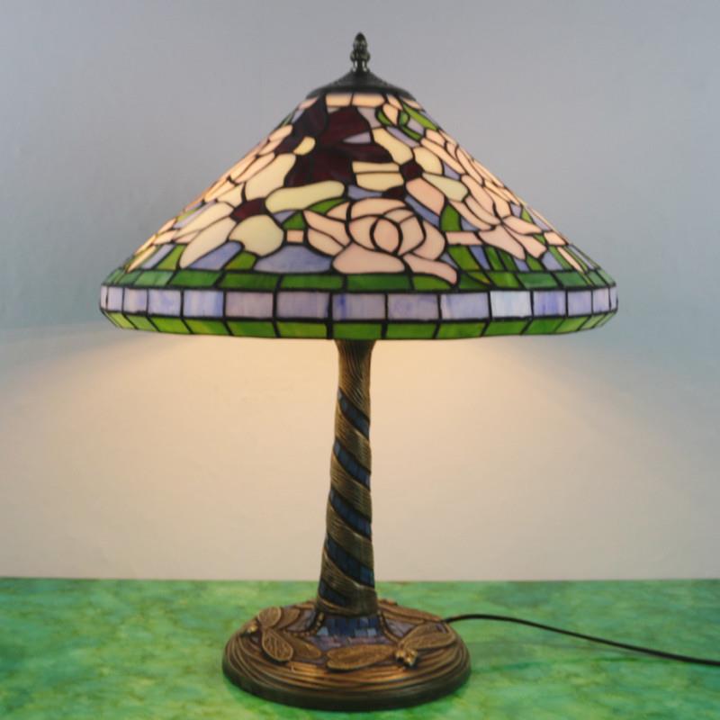 汇璟蒂凡尼灯蜻蜓酒店卧室床头台灯书房咖啡厅复古跨境灯饰轻复古