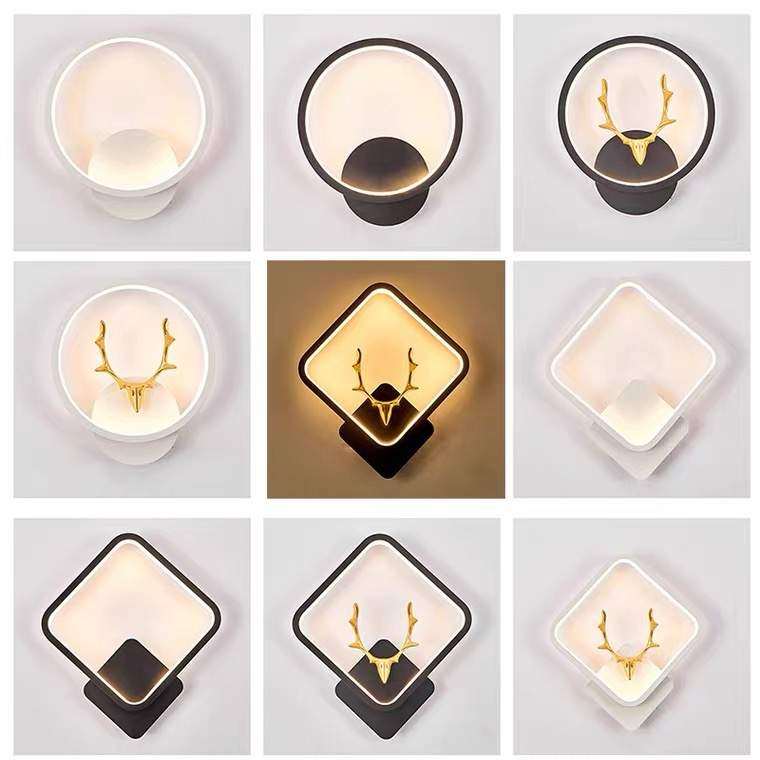 床头灯壁灯卧室客厅过道墙壁现代简约创意网红LED灯超亮楼梯壁挂,3C数码配件,USB灯,淘宝优惠券,粉丝福利购,淘宝优惠卷