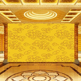 顶画图案壁布画云纹背景墙佛堂壁纸祥云供台天花板寺庙神位墙纸