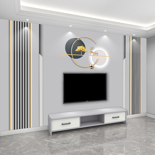 2025新款 电视背景墙壁纸现代简约沙发壁布影视墙壁画客厅轻奢墙布