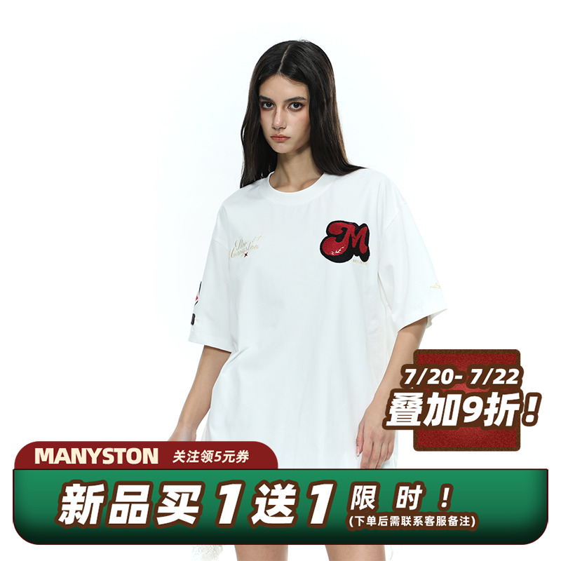 MANYSTON美式高街潮牌情侣款短袖