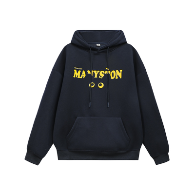 MANYSTON美式潮牌套头连帽卫衣男