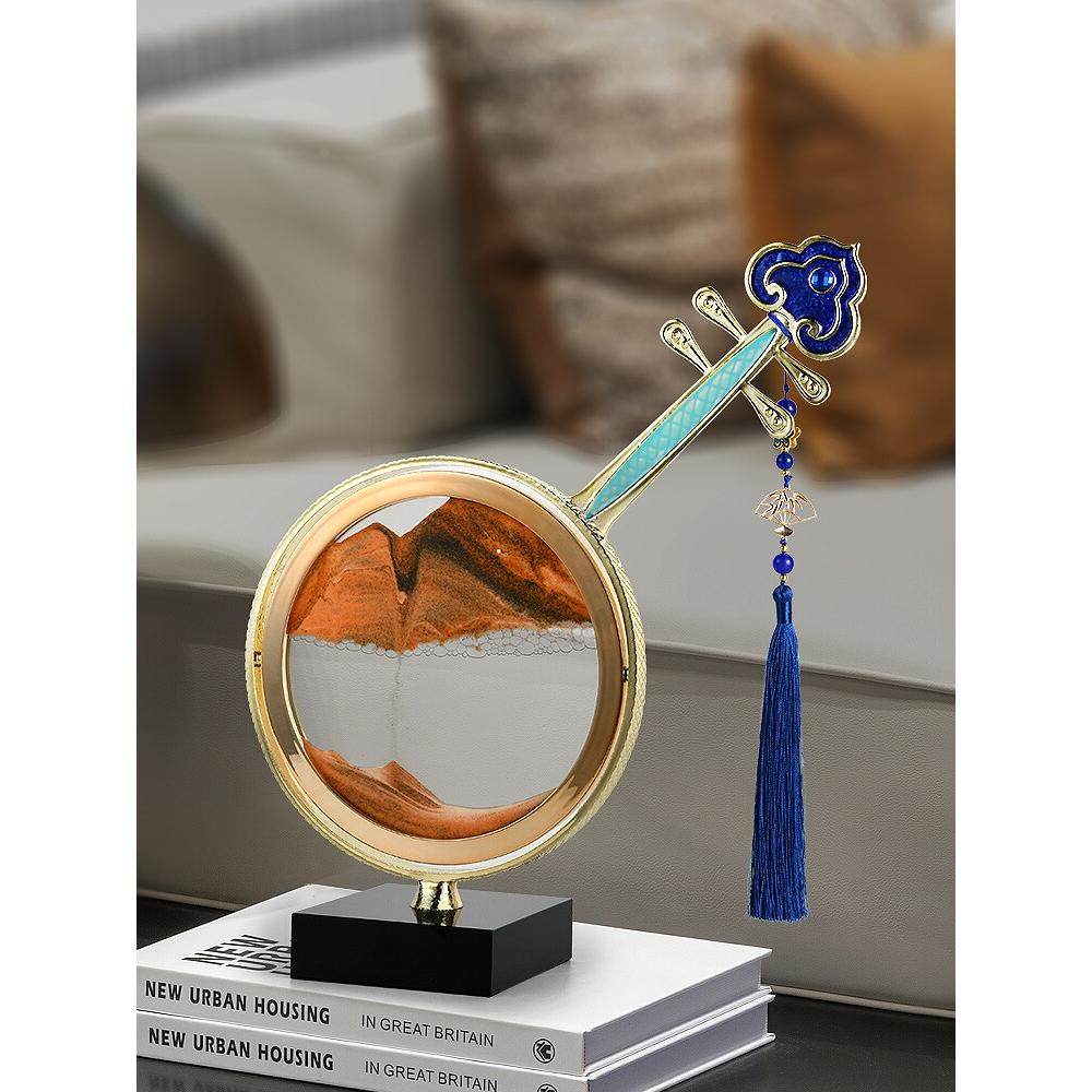 创意流沙画摆件琵琶艺术沙漏居家客厅办公室电视柜装饰品乔迁礼品,鲜花速递/花卉仿真/绿植园艺,洒水/浇水壶,淘宝优惠券,粉丝福利购,淘宝优惠卷