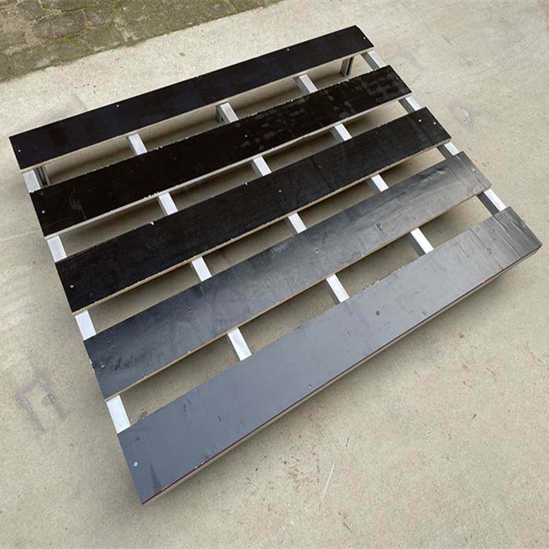 重型胶合板加厚方管铁托盘堆高机钢制托盘两面四面进叉货架饲