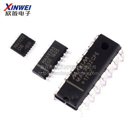 MAX3232 max3232ESE MAX3232CPE  RS-232收发器SOP/dip/TSSOP16