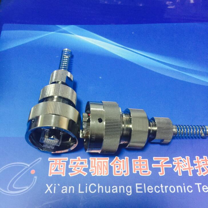 YW网络圆形连接器直式插头YW110F01-01接插件 现货热销