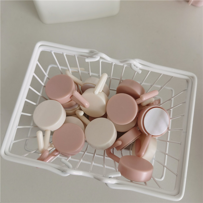 *漂亮的小姨妈* ins马卡龙小挂钩粘钩强力粘胶壁挂免打孔无痕钩子