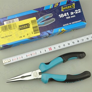 德国HAZET 哈蔡特尖嘴钳1841a-22 1841a-33 表面镀铬进口五金工具