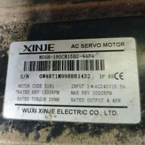 原装现货 MS6H-180CM15B2-44P4 信捷XINJE伺服电机 4.4KW马达