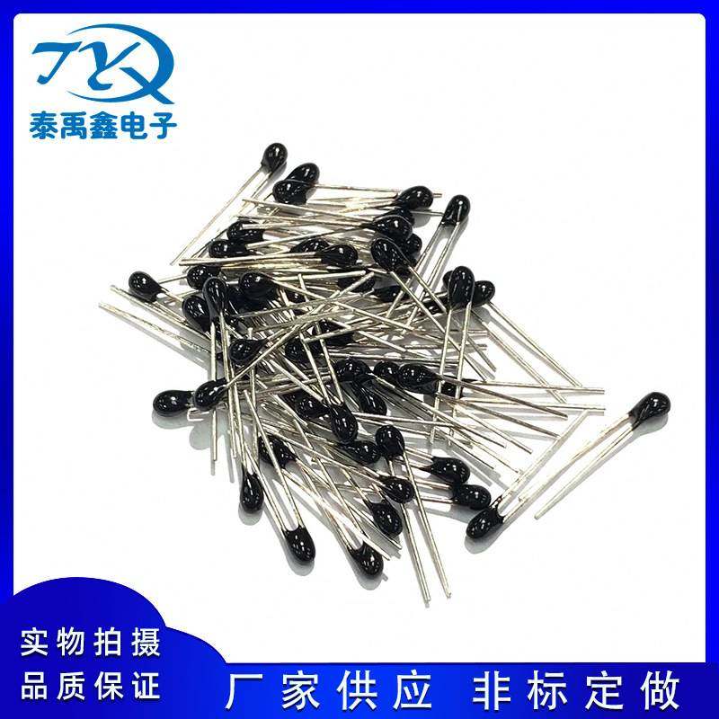 厂家MF52 NTC热敏电阻小黑头火柴头水滴型103F3950测温电阻