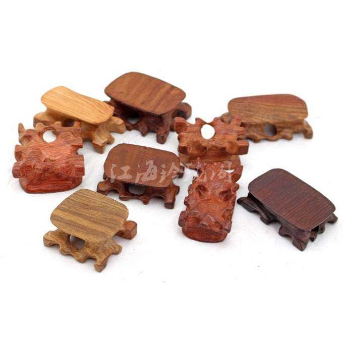 红木小底座实木不规则根雕木托奇石玉器摆件印章戒指木质底座底托