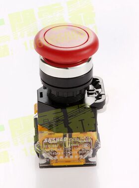 上海森奥 SA39 LA38-11M 蘑菇头复位按钮 自复位 按钮开关 22MM
