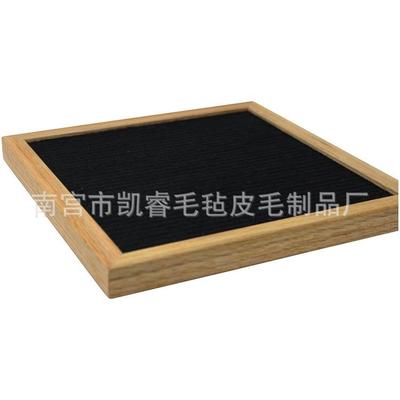 跨境专享亚马逊创意felt letter board木制毛毡字母板橡木毛毡板
