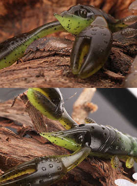 22新款刺卫路亚暴躁锤锤虾响珠虾型软饵黑坑野钓鳜鱼鲈鱼路亚假饵