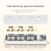 泰力多孔位排插线板接线拖线板插板带线长线多功能家用电源转换器