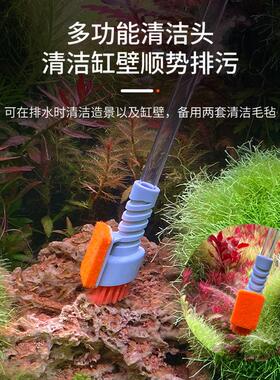 Qanvee/仟锐换水器小鱼过年iX1鱼缸换水神器清洗手动抽鱼便吸水管