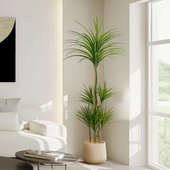 仿真龙血树室内造型装 饰摆件电视柜旁边高端轻奢大型落地仿生绿植