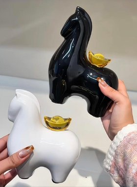 马上有钱陶瓷摆件2026创